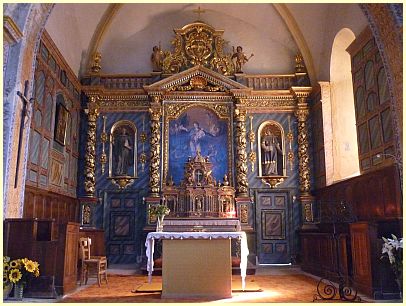 Kirche Montbrun-les-Bains - Altaraufsatz (Retable)
