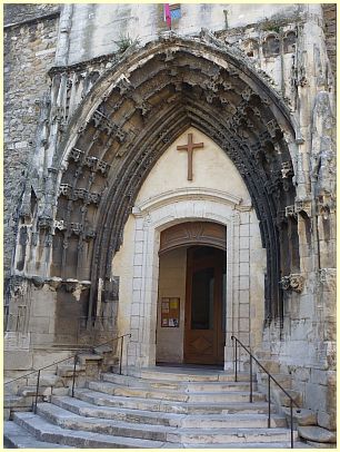 gotisches Portal Kirche Église Saint-Saturnin - Pont-Saint-Esprit