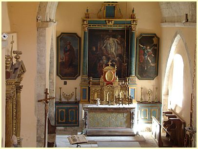Kirche Saint Michel Saint Hippolythe - Altar Autel de Saint-Eutrope