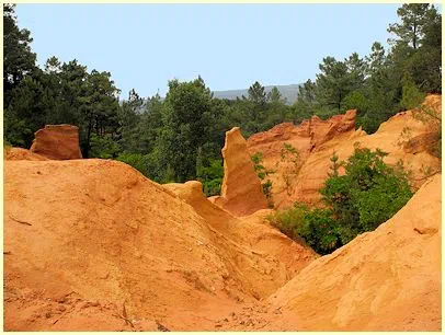 Zugang zum Sentier des Ocres