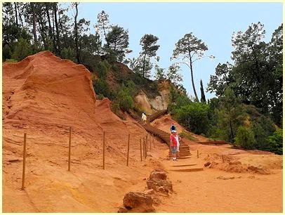 Holzstege auf der Chaussée des Géants
