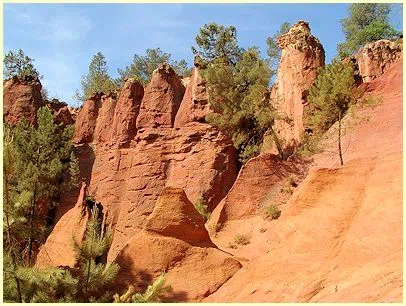 ockerfarbene Landschaft