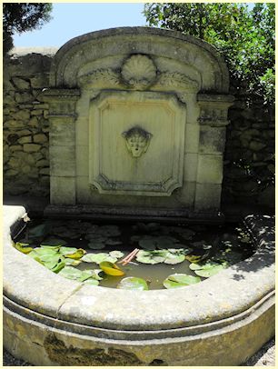 Brunnen mit Seerosen Abbaye Saint-André